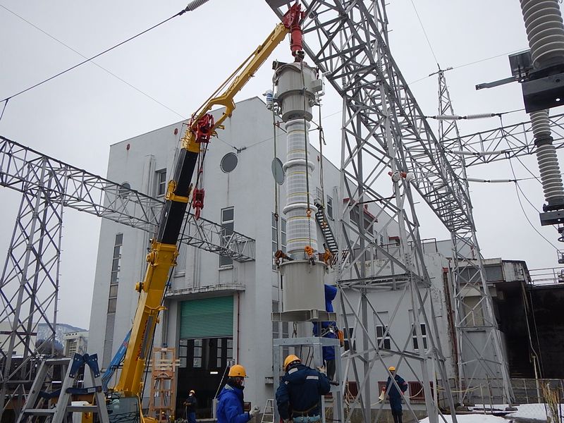 154KV　変流器据付