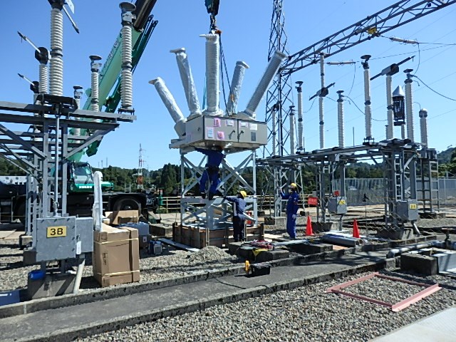 154KV　遮断器据付